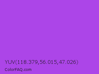 YUV 118.379,56.015,47.026 Color Image