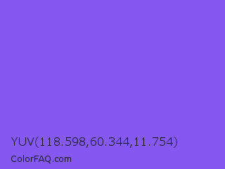 YUV 118.598,60.344,11.754 Color Image