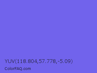 YUV 118.804,57.778,-5.09 Color Image