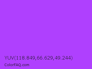 YUV 118.849,66.629,49.244 Color Image