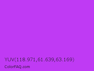 YUV 118.971,61.639,63.169 Color Image