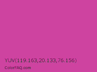YUV 119.163,20.133,76.156 Color Image