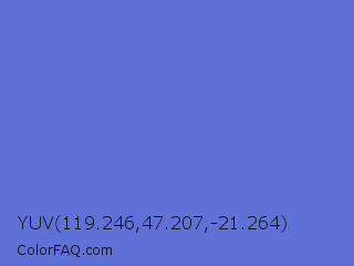 YUV 119.246,47.207,-21.264 Color Image
