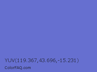 YUV 119.367,43.696,-15.231 Color Image