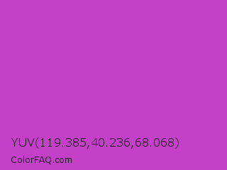 YUV 119.385,40.236,68.068 Color Image