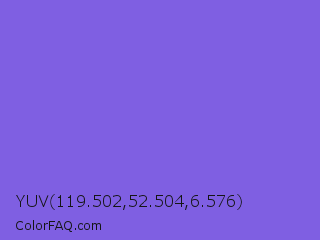 YUV 119.502,52.504,6.576 Color Image
