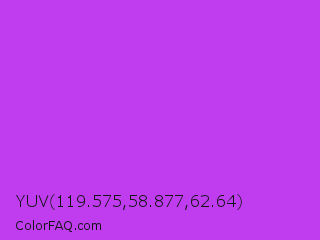 YUV 119.575,58.877,62.64 Color Image