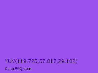 YUV 119.725,57.817,29.182 Color Image