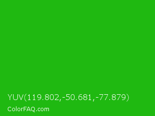 YUV 119.802,-50.681,-77.879 Color Image