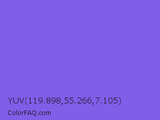 YUV 119.898,55.266,7.105 Color Image