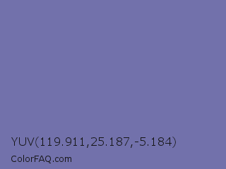 YUV 119.911,25.187,-5.184 Color Image