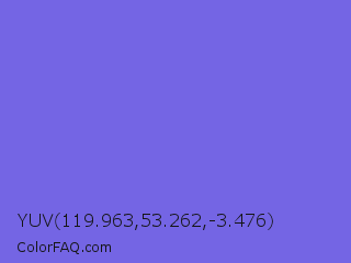 YUV 119.963,53.262,-3.476 Color Image