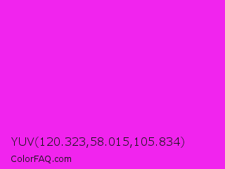 YUV 120.323,58.015,105.834 Color Image