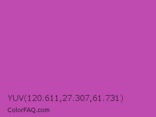 YUV 120.611,27.307,61.731 Color Image