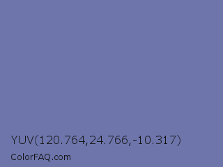 YUV 120.764,24.766,-10.317 Color Image