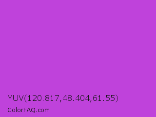 YUV 120.817,48.404,61.55 Color Image