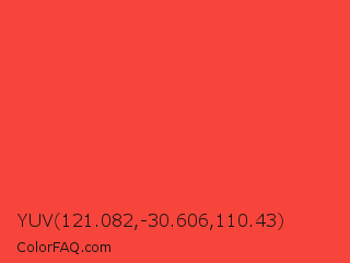 YUV 121.082,-30.606,110.43 Color Image