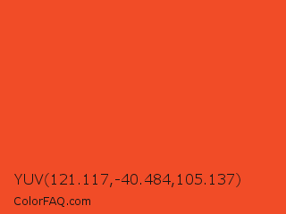 YUV 121.117,-40.484,105.137 Color Image