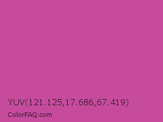 YUV 121.125,17.686,67.419 Color Image