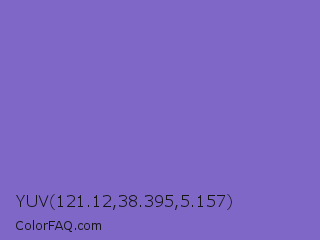 YUV 121.12,38.395,5.157 Color Image
