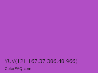 YUV 121.167,37.386,48.966 Color Image