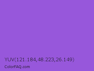 YUV 121.184,48.223,26.149 Color Image