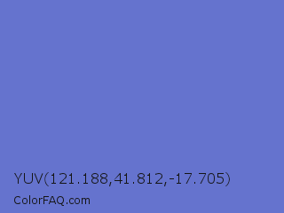 YUV 121.188,41.812,-17.705 Color Image