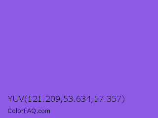YUV 121.209,53.634,17.357 Color Image