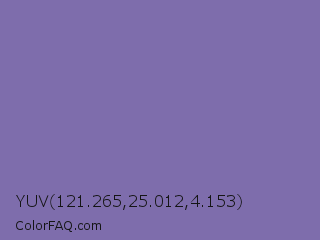 YUV 121.265,25.012,4.153 Color Image