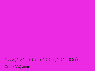 YUV 121.395,52.063,101.386 Color Image