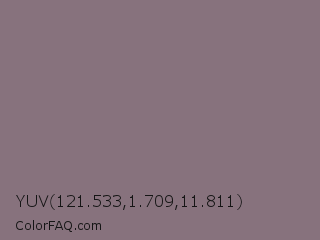 YUV 121.533,1.709,11.811 Color Image
