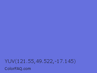 YUV 121.55,49.522,-17.145 Color Image