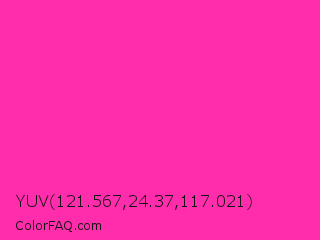 YUV 121.567,24.37,117.021 Color Image