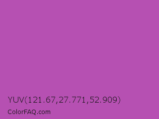 YUV 121.67,27.771,52.909 Color Image