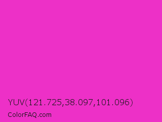 YUV 121.725,38.097,101.096 Color Image