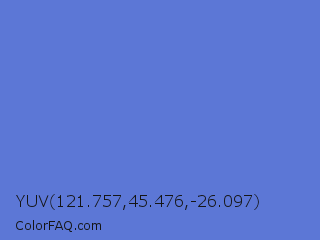 YUV 121.757,45.476,-26.097 Color Image