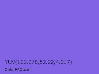 YUV 122.078,52.22,4.317 Color Image