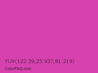 YUV 122.39,25.937,81.219 Color Image