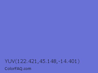 YUV 122.421,45.148,-14.401 Color Image