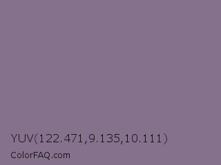 YUV 122.471,9.135,10.111 Color Image