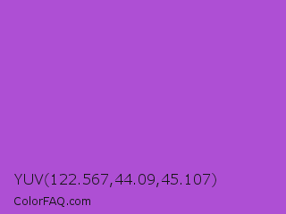 YUV 122.567,44.09,45.107 Color Image