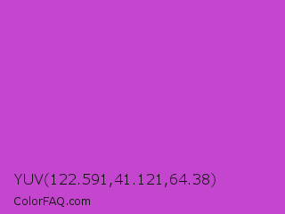 YUV 122.591,41.121,64.38 Color Image