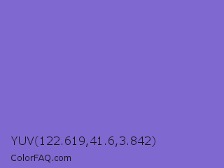 YUV 122.619,41.6,3.842 Color Image