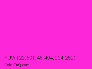 YUV 122.691,46.494,114.281 Color Image