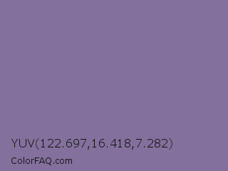 YUV 122.697,16.418,7.282 Color Image