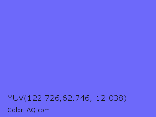 YUV 122.726,62.746,-12.038 Color Image