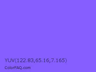 YUV 122.83,65.16,7.165 Color Image