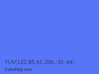 YUV 122.85,61.206,-31.44 Color Image