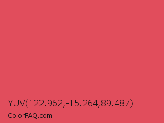 YUV 122.962,-15.264,89.487 Color Image