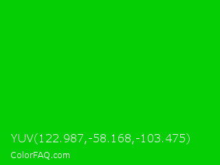 YUV 122.987,-58.168,-103.475 Color Image